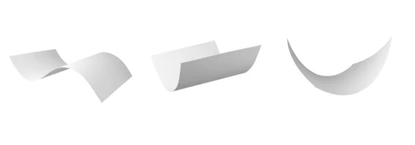 Blank curl paper flying in wind — Stock Photo, Image