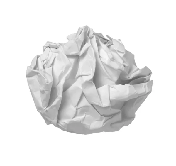 Papier piłka biuro frustracji odpadów — Zdjęcie stockowe
