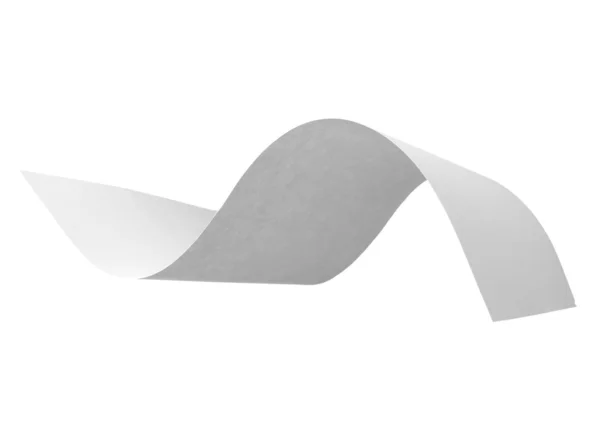Czysty papier curl, w lotach w wiatr — Zdjęcie stockowe