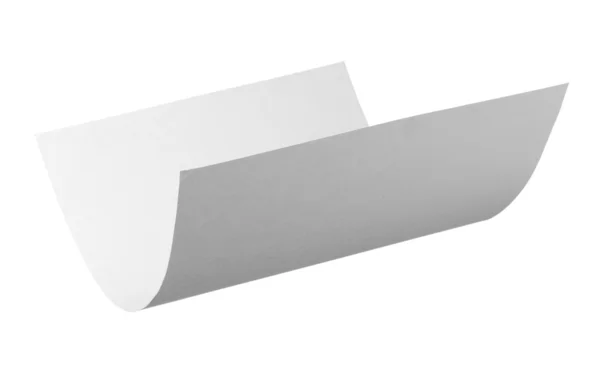 Papel ondulado em branco voando no vento — Fotografia de Stock