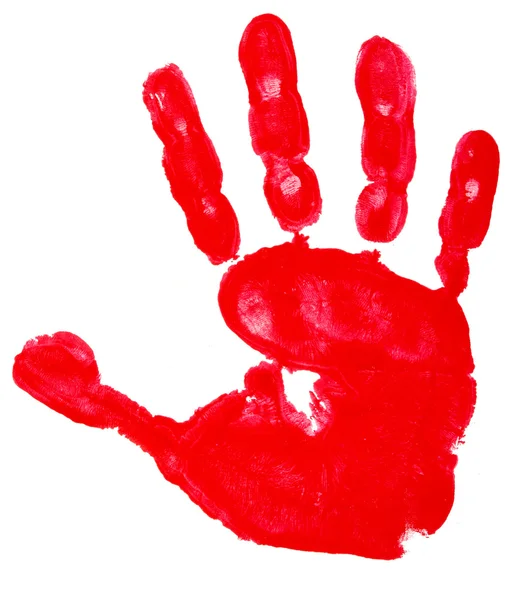 Красочные отпечатки рук — стоковое фото