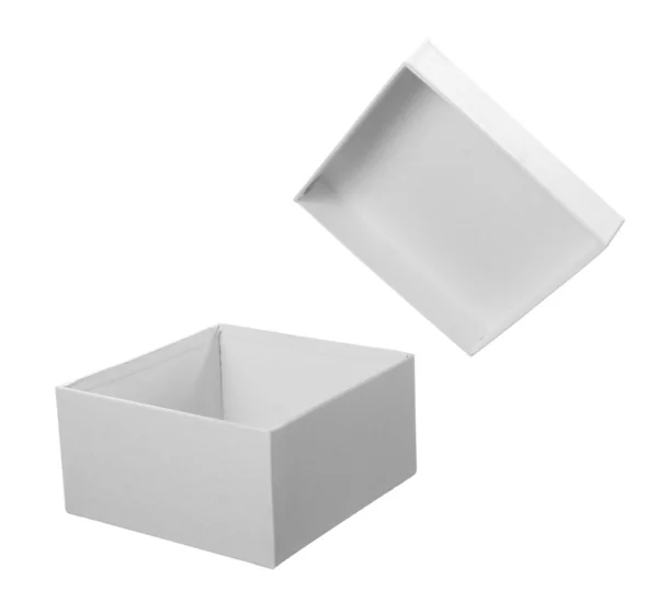 Paquete caja blanca —  Fotos de Stock