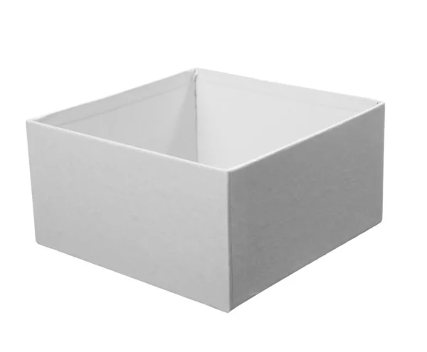 Beyaz kutu paket — Stok fotoğraf
