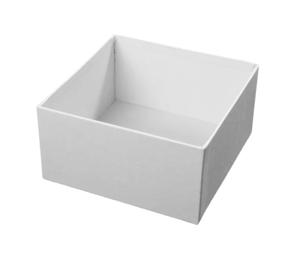Witte doos pakket — Stockfoto