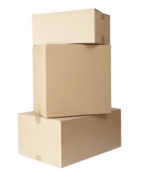 stock image Cardboard boxes stack package