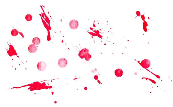 Pintura líquida gota traços de cor — Fotografia de Stock