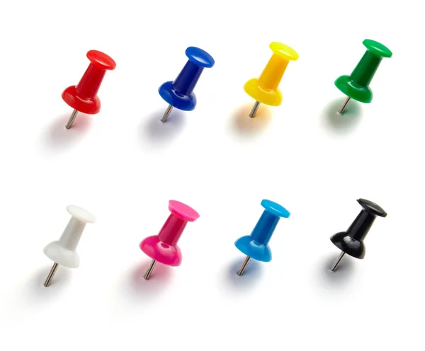 Pushpins collection office business — Stock Photo, Image