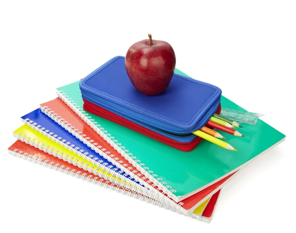Pencil case rulers school education — Stock Photo, Image