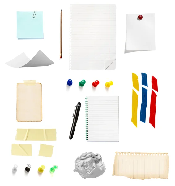 Note reminder business office supplies — Stock Photo, Image