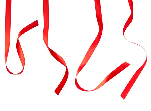 Kırmızı kurdele dekorasyon Noel — Stok fotoğraf
