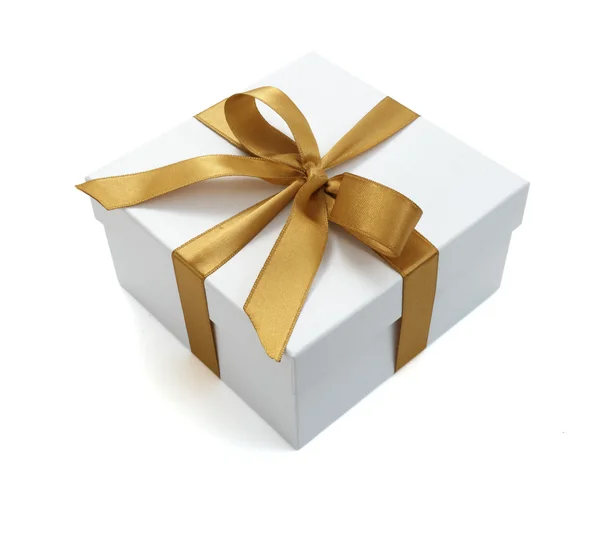 Rote Schleife Box Geschenk-Dekoration — Stockfoto