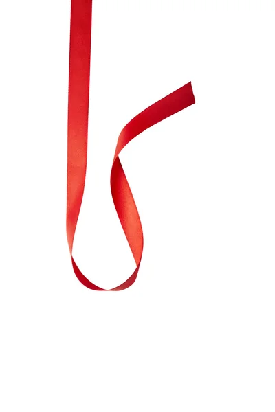 Rött band dekoration jul — Stockfoto