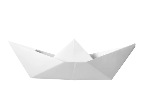 Paper boat childhood float toy — Stock Photo, Image