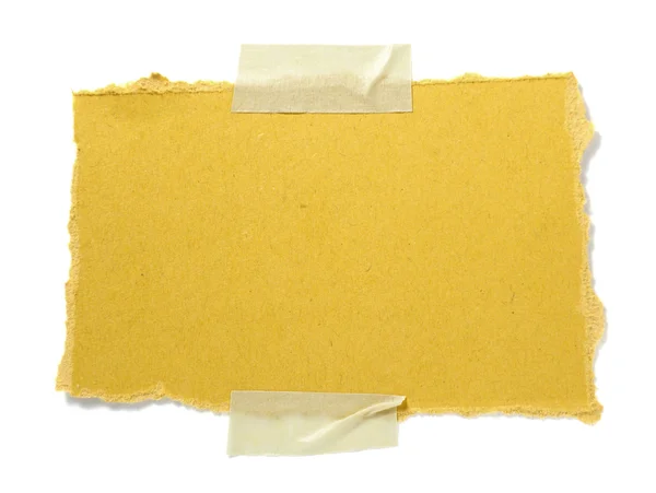 茶色の古い紙のメモ背景 — ストック写真