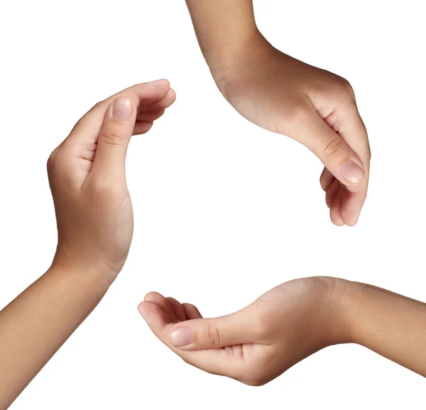 Hands circle conservation environment — Stock Photo, Image