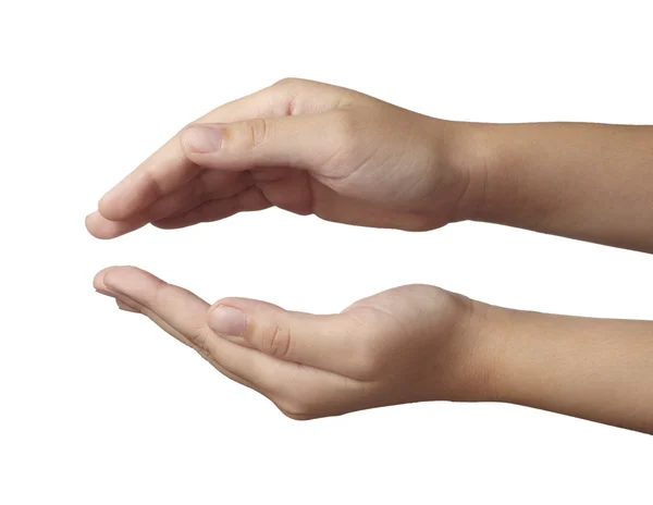 Gesto de mão linguagem corporal — Fotografia de Stock