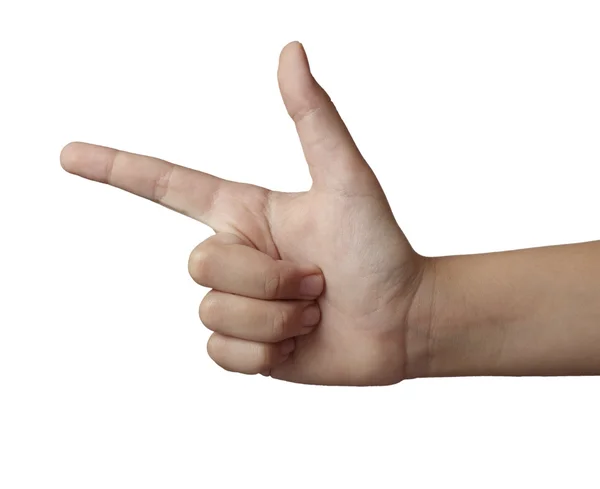 Hand gebaar lichaamstaal — Stockfoto
