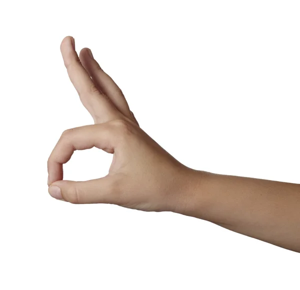 Hand gebaar lichaamstaal — Stockfoto