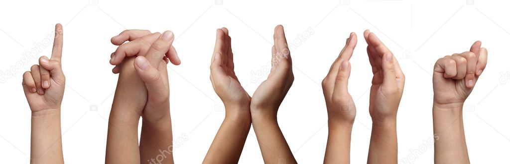 Hand gesture body language