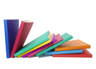 Colorful books stack education clipart