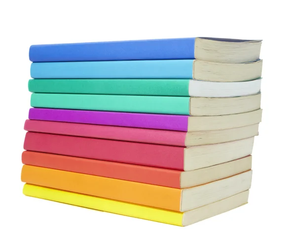 Farverige bøger stak uddannelse - Stock-foto