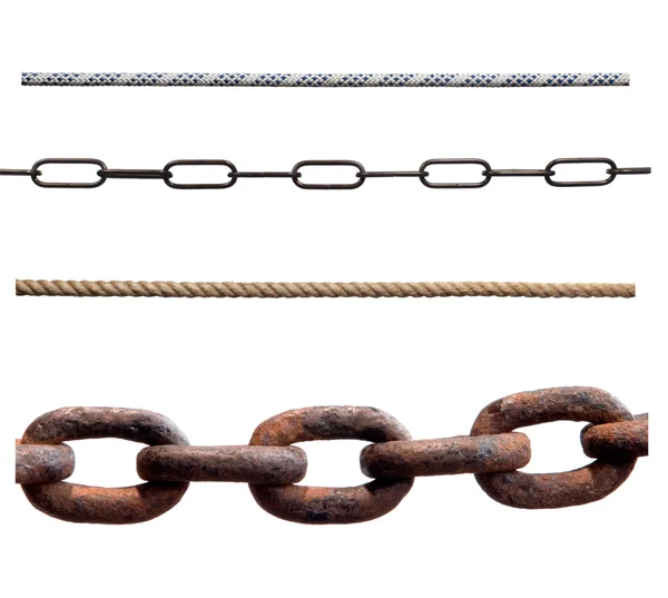 Ropes and chains — Stock Photo, Image