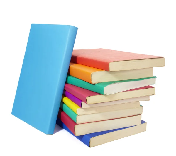 Bunte Bücher stapeln Bildung — Stockfoto
