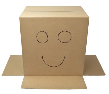 Box package wrap face clipart