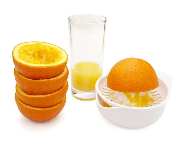 オレンジ ジュースの準備果実食品ダイエット健康的な食事 — ストック写真