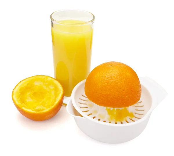 Narancslé készítmény gyümölcs étrend az egészséges táplálkozás — Stock Fotó