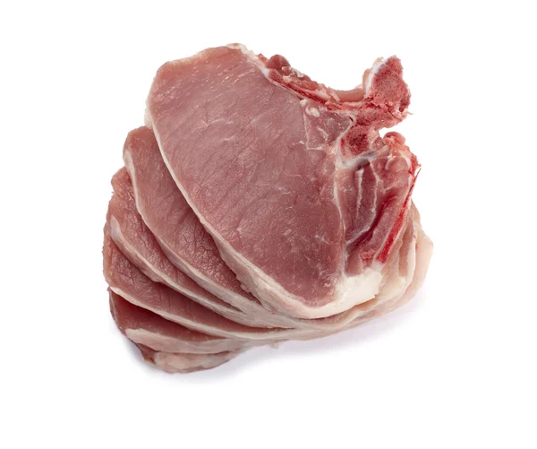 Jedzenie kromka świeżego mięsa — Zdjęcie stockowe