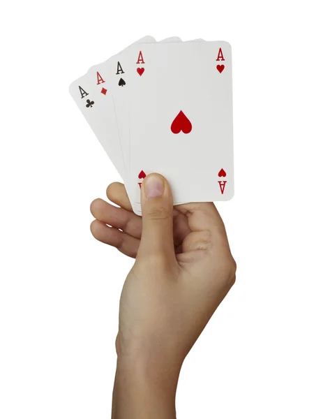 Spielkarten Poker Glücksspiel Freizeit — Stockfoto