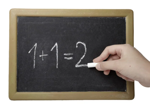 Schoolbord wiskunde klaslokaal onderwijs — Stockfoto