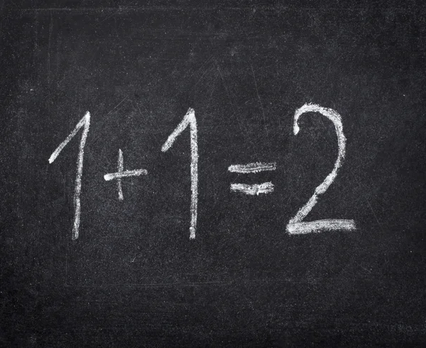 Tebeşir tahtası matematik sınıfı eğitimi — Stok fotoğraf