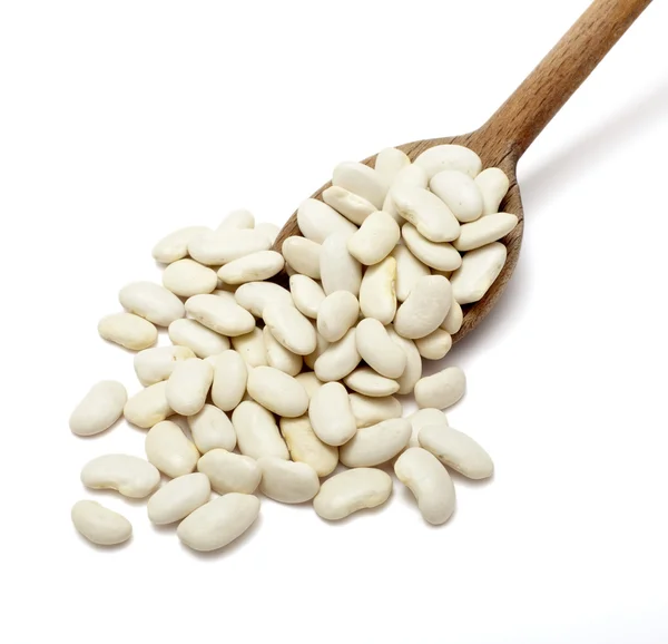 Fagioli di fagiolo bianco cibo di grano vegetale — Foto Stock