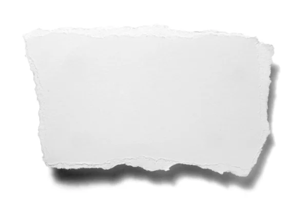 Livro branco rasgado nota mensagem fundo — Fotografia de Stock