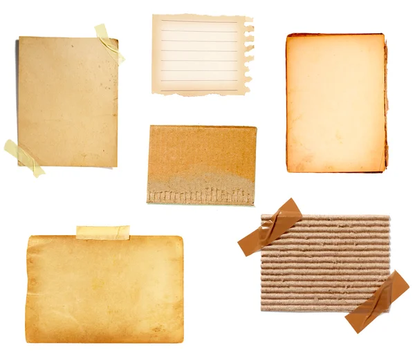 Kahverengi eski kağıt Not arka planı — Stok fotoğraf