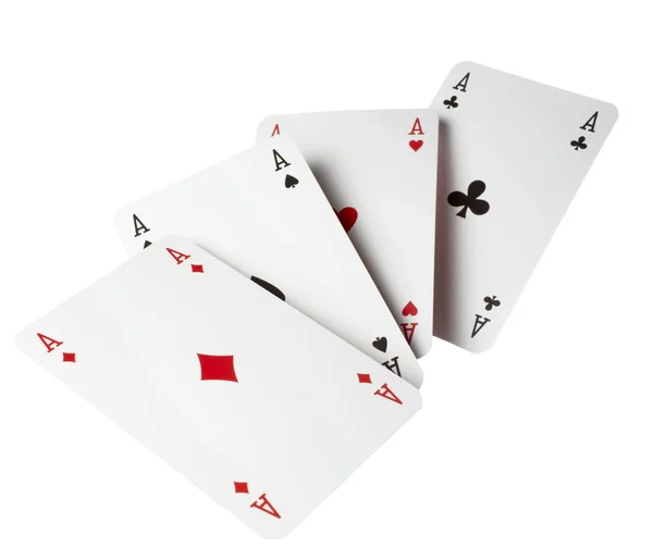 Speelkaarten poker gokken spel recreatie Stockfoto