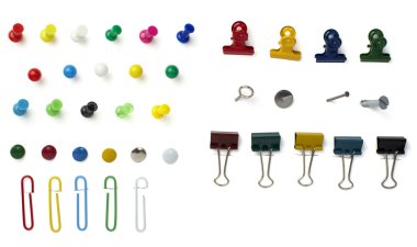 Push pin paper clip clipart