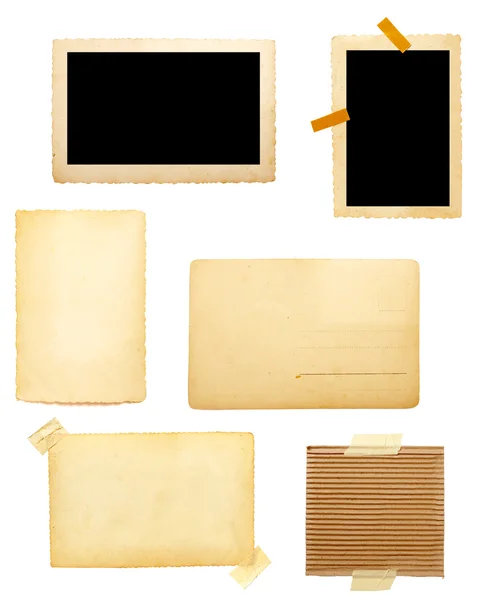 Старый коричневый бумажный фон — стоковое фото
