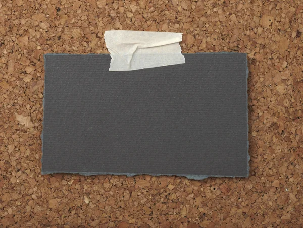 Brown vieux papier note fond carton de liège — Photo