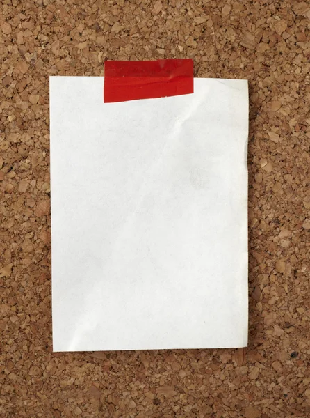 Marrón viejo papel nota fondo corcho tablero — Foto de Stock