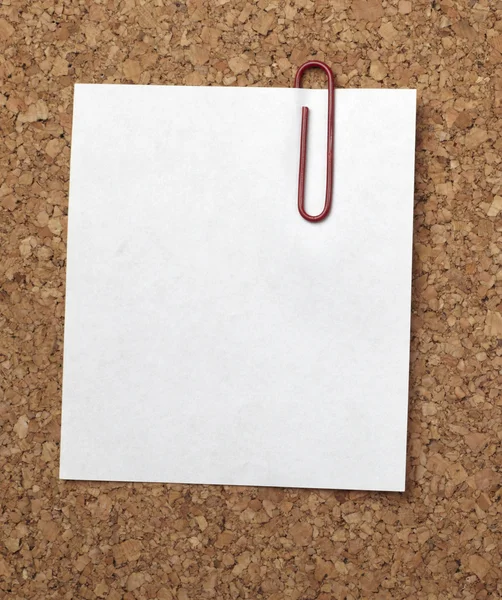 Brown vecchia carta nota sfondo bordo di sughero — Foto Stock
