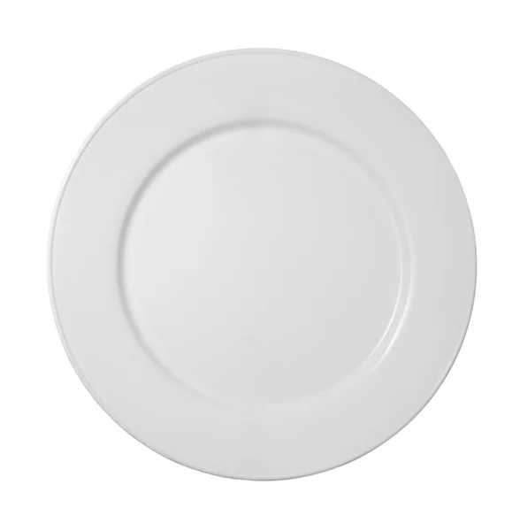 Witte gerechten keuken plaat — Stockfoto