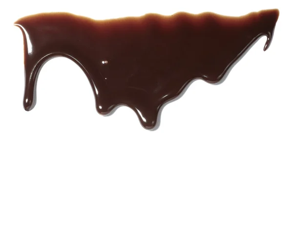 Sızıntı sıvı tatlı yiyecek çikolata şurubu — Stok fotoğraf