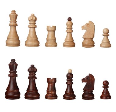 Chess game pieces clipart