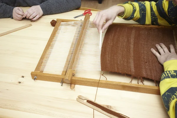 Loom tool textile handmade craft — Stock Photo, Image