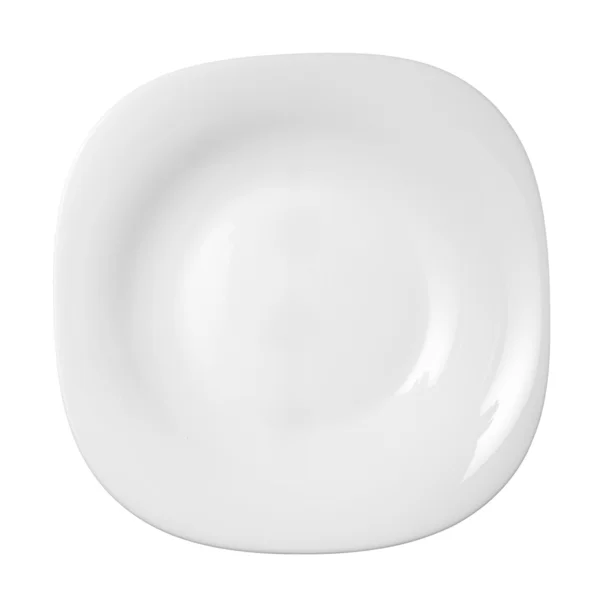 Beyaz yemekleri mutfak plaka — Stok fotoğraf
