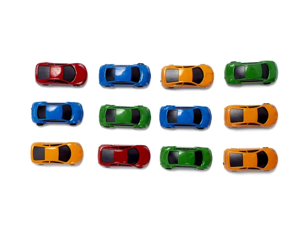 Speelgoed auto's verkeer vervoer — Stockfoto