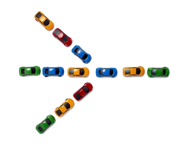 Toy cars traffic transportation — Stock Photo, Image
